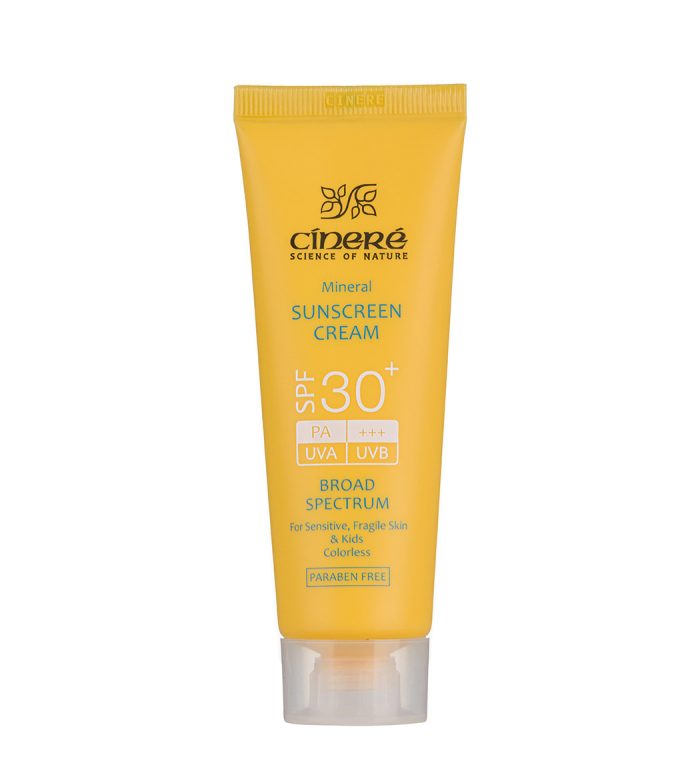 سینره کرم ضد آفتاب SPF30 بدون رنگ مینرال مناسب پوست کودکان ۵۰ میلی‌لیتر - Image 3