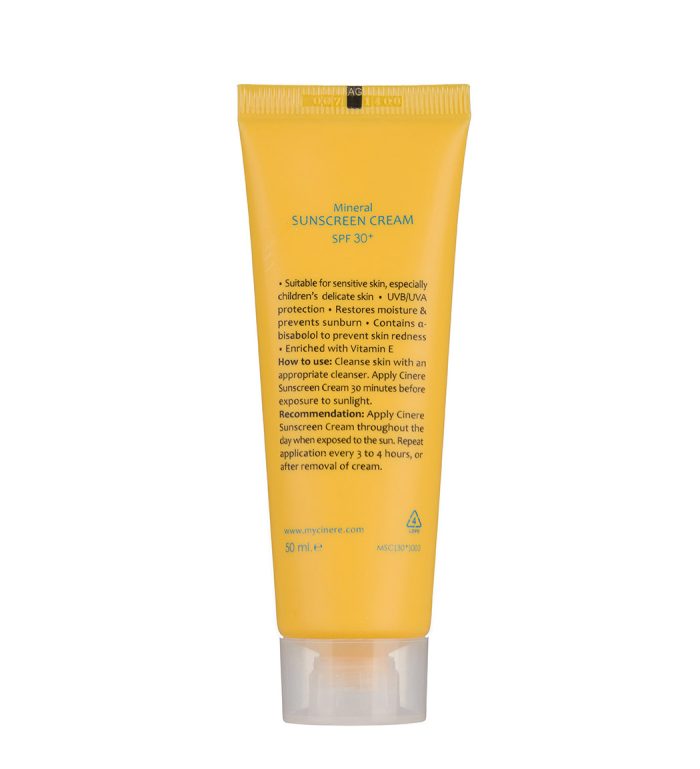 سینره کرم ضد آفتاب SPF30 بدون رنگ مینرال مناسب پوست کودکان ۵۰ میلی‌لیتر - Image 2