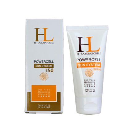 اچ ال کرم ضدآفتاب بی رنگ SPF 50 مناسب پوست های چرب 50 میلی لیتر
