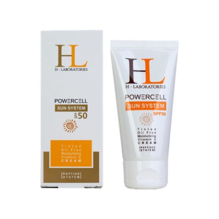 اچ ال کرم ضدآفتاب رنگي SPF 50 پوست چرب 50 میلی لیتر