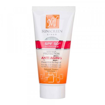 مای کرم ضد آفتاب رنگ بژ روشن SPF 50 مناسب پوست چرب و آکنه دار ۵۰ میلی لیتر