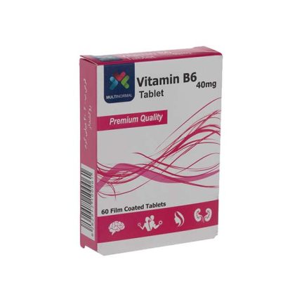 مولتي نرمال قرص ويتامين ب 6 - 40 ميلي گرم 60 عددي