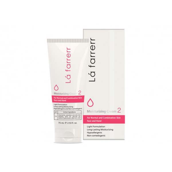 201417 لافارر کرم مرطوب کننده و آبرسان 2 مناسب پوست های نرمال و مختلط 75 میلی لیتر - Image 1