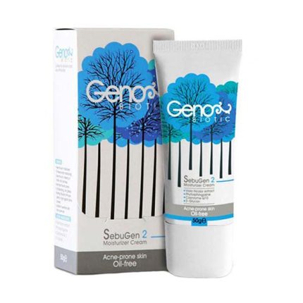 ژنوبایوتیک کرم رطوبت رسان سبوژن 2 مناسب پوست چرب و جوشدار 50 گرم
