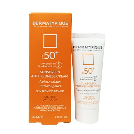 درماتیپیک ضد آفتاب پوست قرمز و حساس SPF50 بی رنگ 40 میلی لیتر | داروخانه شبانه روزی مهشاد داروکاو