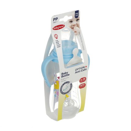 شیشه شیر دسته دار آنتی کولیک بی بی لند 240 میلی لیتر کد 248 | داروخانه شبانه روزی مهشاد داروکاو