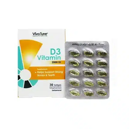 کپسول نرم ژلاتینی ویتامین D3 2000 ویواتیون 30 عدد | داروخانه شبانه روزی مهشاد | داروکاو | ارسال به سراسر کشور |داروخانه آنلاین