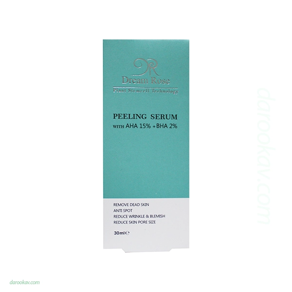 سرم-لایه-بردار-دریم-رز (1) سرم لایه بردار دریم رز حاوی AHA 15% + BHA 2% حجم 30 میلی لیتر | داروخانه شبانه روزی مهشاد | داروکاو | ارسال به سراسر کشور | داروخانه آنلاین