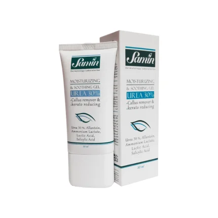 ژل مرطوب کننده قوی 30 درصد اوره ثمین Samin Urea 30% Gel | داروخانه شبانه روزی مهشاد | داروکاو | ارسال به سراسر کشور | داروخانه آنلاین | پشتیبانی تخصصی | ارسال روزانه محصولات