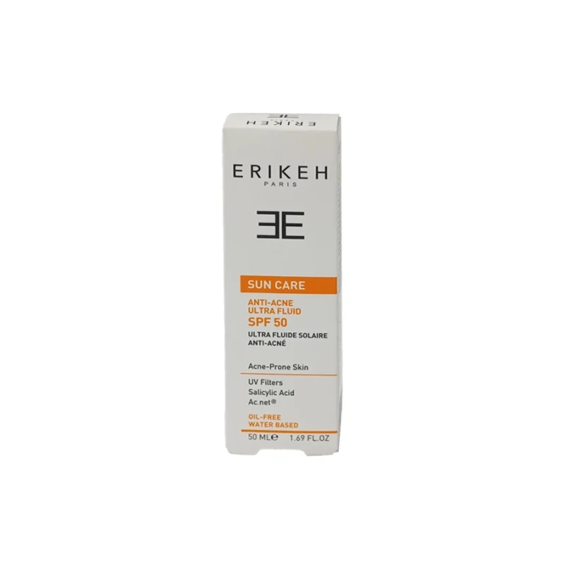 فلوئید ضد آفتاب و ضد جوش بی رنگ اریکه spf50