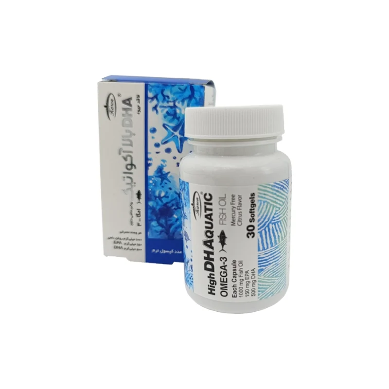 سافت ژل روغن ماهی حاوی DHA بالا آکواتیک کارن